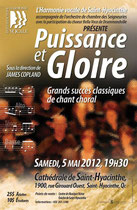 mai 2012 : "puissance et gloire": grands succès de la musique chorale