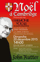 Noël 2015 : Un Noël à Cambridge: Hommage à John Rutter
