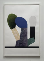 untitled, 2020 (collage, acrylic on paper, 100 x 70 cm)