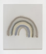 untitled, 2022 (car paint on canvas, 145 x 125 cm)