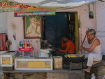 Street cooking. Pushkar. India