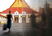 temple reflection.Bangkok
