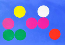 dots 20/10/23,  Vinyl auf Wellkarton, 80 x 120 cm