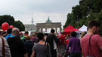 Brandenburger Tor, Event Fahrrad-Sternfahrt in Berlin. Foto: Helga Karl