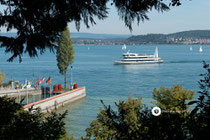 Blick auf die Anlegestelle (Insel Mainau)