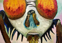 Wildtier, 2017, Öl auf Baumwolle, 80 x 100 cm