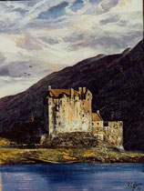 "Eilian Donan Castle", Scotland" huile s/toile  40x30