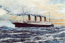 "Le Titanic" huile s/toile  18x24 (miniature)