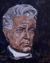 "Herbert von Karajan" acrylique s/toile 50x40