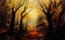 "La Forêt Enchantée" huile s/toile  60x40