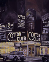 "Cotton Club" Affiche-huile s/panneau  1mx0.80m