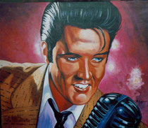 "Elvis" acrylique s/toile 60x60