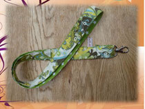 2,5 cm breites Schlüsselband Gesamtlänge ca. 100 cm mit praktischem Karabiner