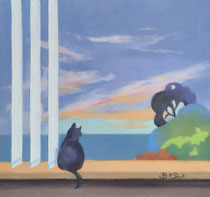 A Moment of Amazement - (246) - Pastel - Framed Size - 35 x 31cm SOLD