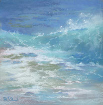 Wave Etude 1 - (204) - Pastel - Framed Size 32x32cm