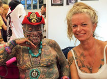 Mauri Manolibera Tattoo - Ti-Tattoo Convention Lugano 2015 - con Kennedy 1 Tattoo, Chiasso (CH)