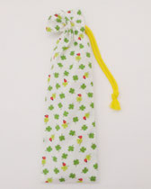 巾着124　クローバー柄　　130×420　¥400　　　　＜リコーダー用＞