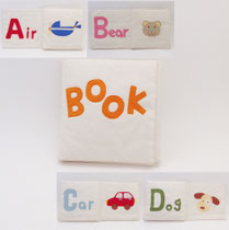 布小物105　BOOK　ABCD   　230×230　　 ¥1,500 　＊オリジナルです＊