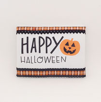ハロウィン294　額　ダブルチェックリボンレース　230×325　￥1,500　＊オリジナルです＊