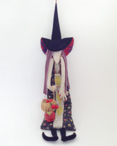 ぬいぐるみ381　魔女　アップルバスケット付き　770H 　￥2,400　＊オリジナルです＊