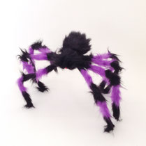 ハロウィン189　くも　黒&紫モール　400×300　￥800