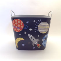 バスケット275　ラバー角宇宙＆ロケット　330×310×355H 　￥1,500