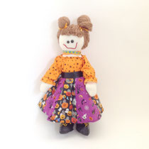 ぬいぐるみ295 　 女の子　ハロウィン　450Ｈ　　￥2,500　＊オリジナルです＊