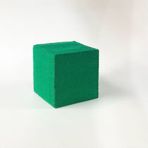 布小物187　キューブ　フエルト緑　105×105×105　￥800　＊オリジナルです＊