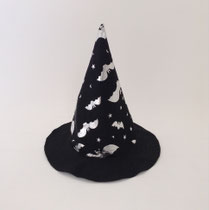 ハロウィン209　帽子　黒コウモリコーン　50~52cm　￥1,500 