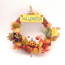 リース106　HALLOWEENプレート　260Φ　￥1,500　＊オリジナルです＊