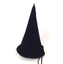 ハロウィン213　帽子　黒ロングコーン折り返し　340Ｈ　￥1,500　＊オリジナルです＊