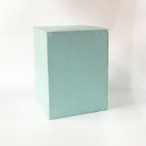 布小物193　キューブ　フエルト水色　155×155×205　￥1,000　＊オリジナルです＊