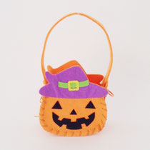 ハロウィン112　バッグ　紫帽子　155×290H　　￥400