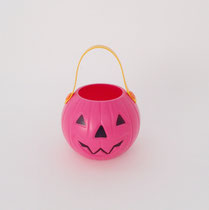 ハロウィン117　バケツ　かぼちゃピンク　S  　110Φ150H　￥200 