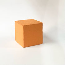 布小物189　キューブ　フエルトオレンジ　105×105×105　￥800　＊オリジナルです＊