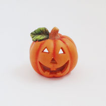ハロウィン111　ランタンかぼちゃ　素焼き　S　　100Φ100H   ￥500 