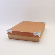 BOX 148 　クラフト角茶コーナーフレーム付き　S 　330×260×70H　￥400