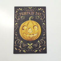 ハロウィン229　カード　かぼちゃランタン　202×138　￥200
