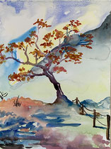 Herbst, Aquarell