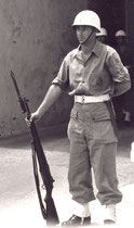 Klaas Wiersma in uniform  Korps Mariniers "Dungaree".