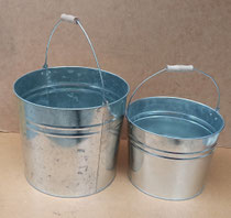 Cubos aluminio. Ref 12673. Grande 25x29. Pequeño 19x24