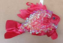 Pez poliespan lentejuelas. Ref 6751. 27,5x19x6