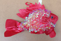 Pez poliespan lentejuelas. Ref 6751. 27,5x19x6