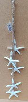 Ristra estrellas mar resina. Ref 233040. 49x9