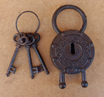 Candado de hierro. Ref SA11531. 20x10x3