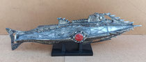 Maqueta submarino Nautilus resina. Ref 127012. 26x10x6,50