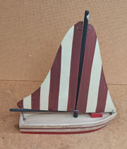 Barco madera y metal. Ref 114025. 27x24x6