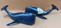 Ballena de chapa. Ref D6653. 37x14