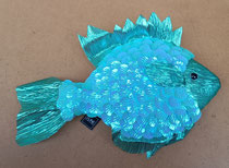 Pez poliespan lentejuelas. Ref 6751. 27,5x19x6