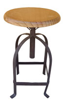 Taburete patas metal. Ref 294008. 45x30